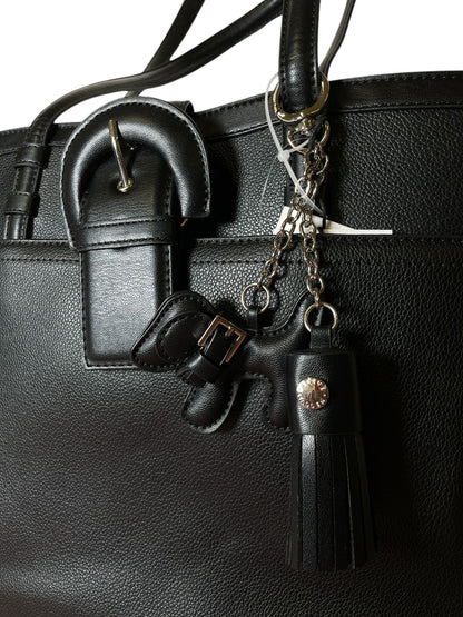 Bolso Tote Negro Steve Madden con Charms