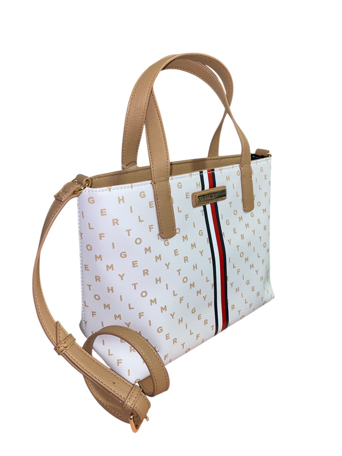 Bolsa TOMMY HILFIGER Blanca con Monograma