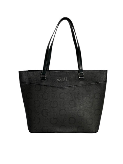 Bolsa Guess Negra con Monograma Grabado