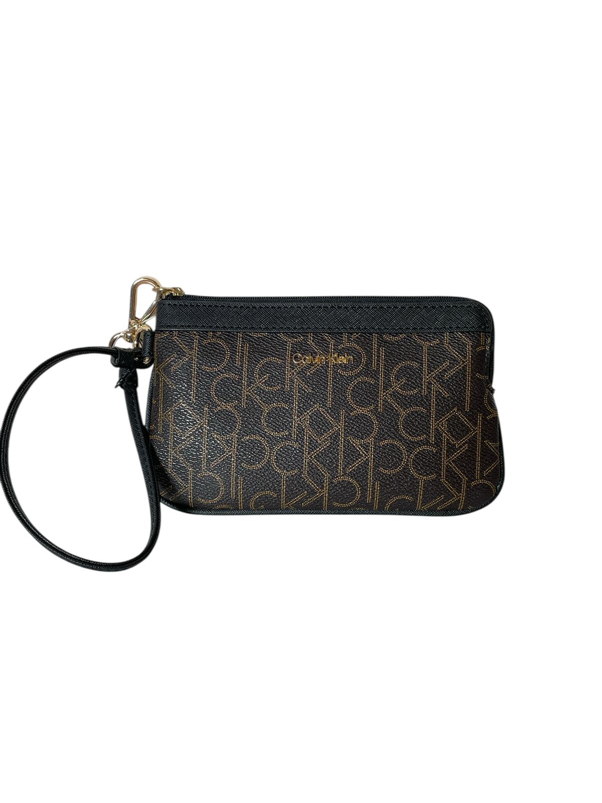 Muñequera Calvin Klein Monogram Café