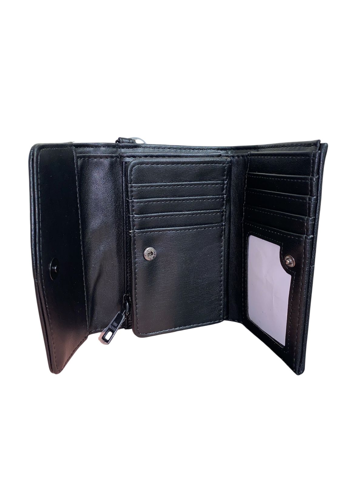 Cartera Steve Madden Negra con Wristlet – Compacta y Moderna