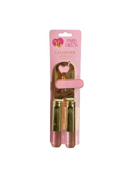 Abrelatas Paris Hilton con Destapador – Diseño Glam y Ergonómico