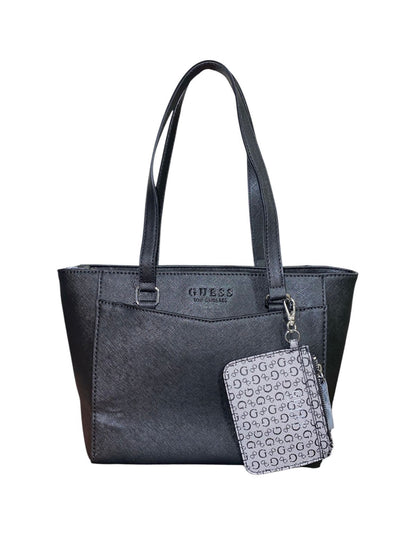 Bolso Tote Negro GUESS con Pouch