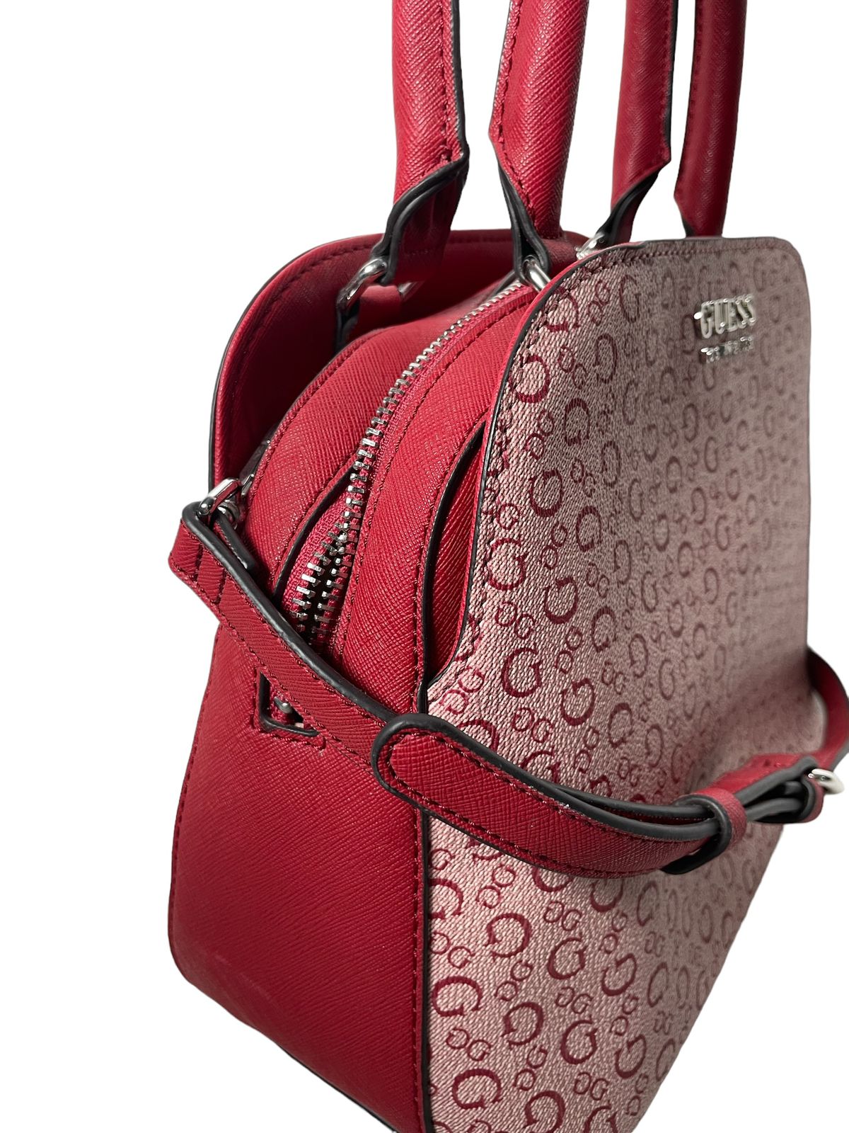 Bolsa de Mano Guess Negra y Roja