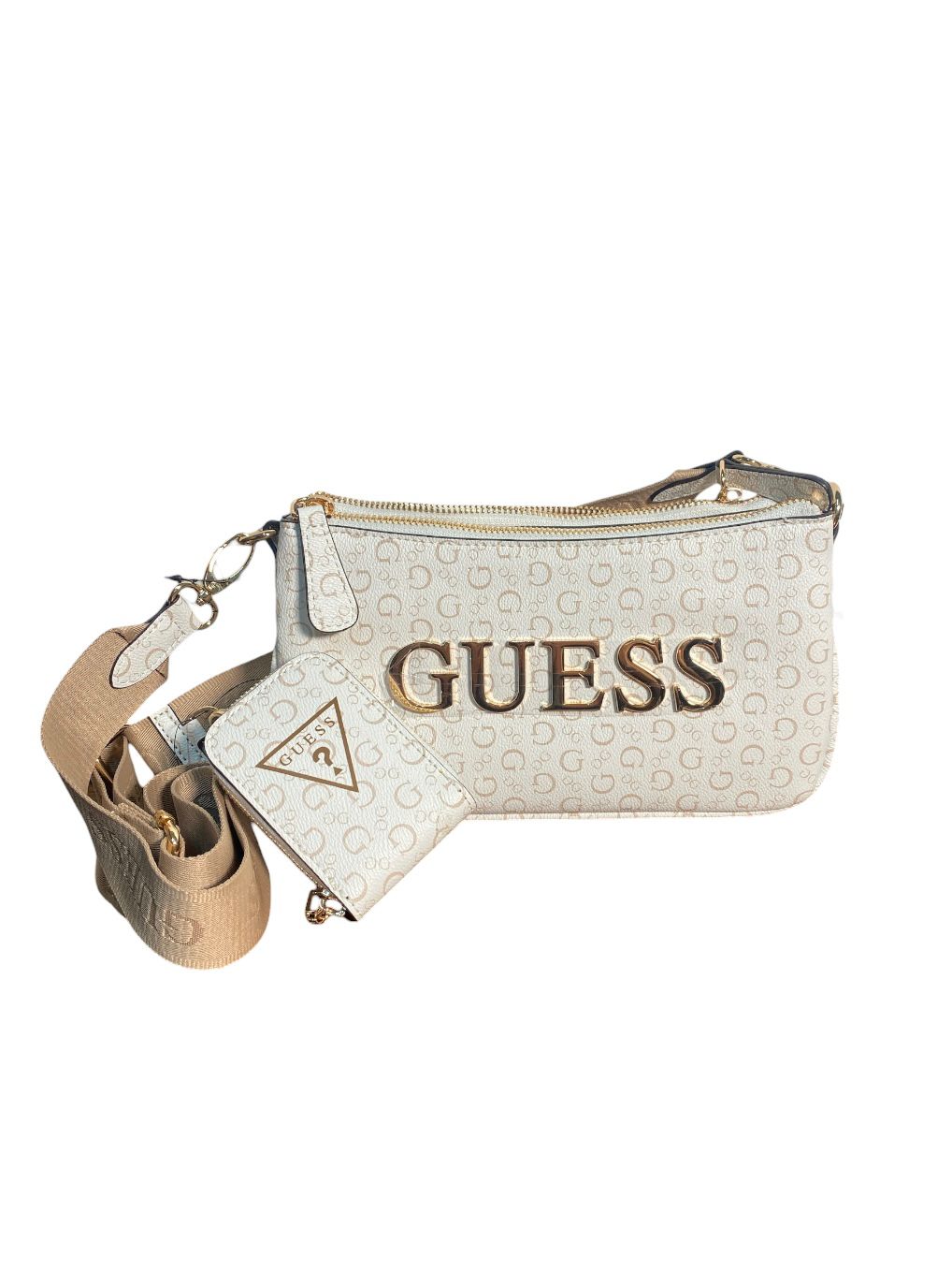 Crossbody GUESS con Monedero – Estilo y Versatilidad