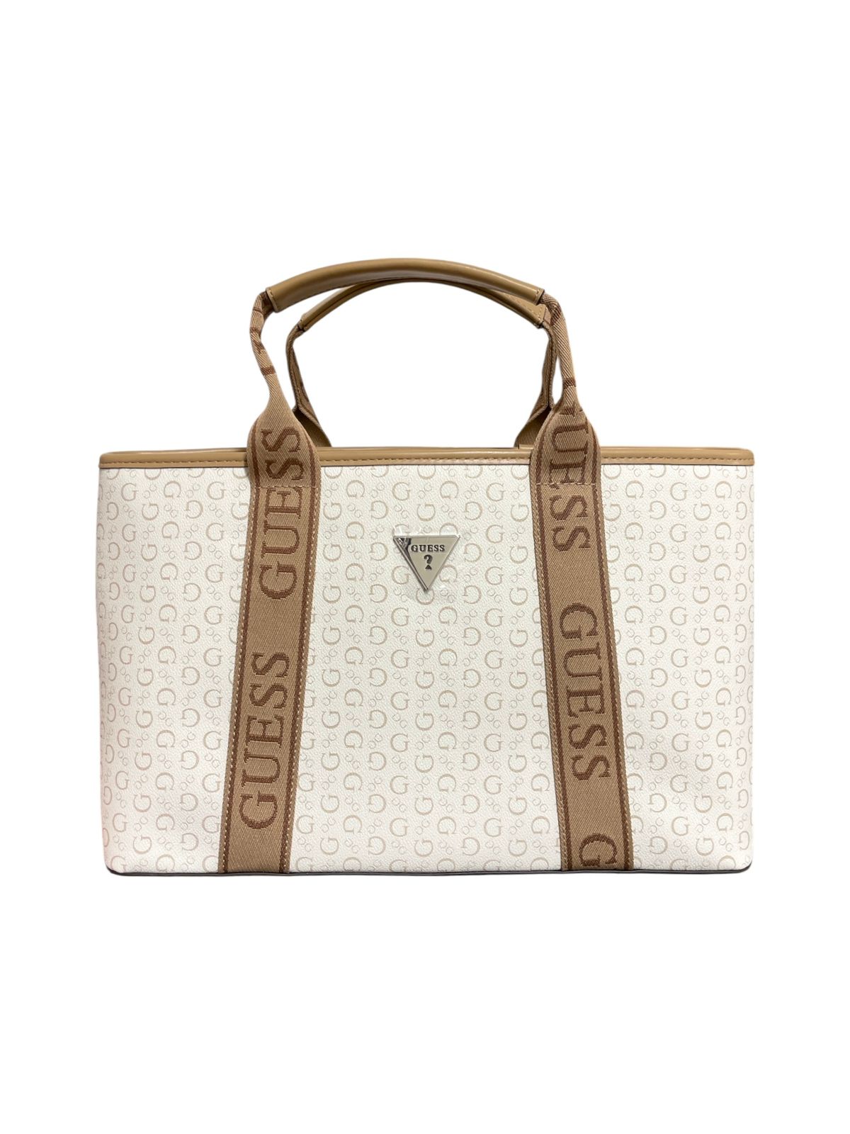 Bolsa Tote GUESS Monograma con Strap Ajustable y Mini Pouch
