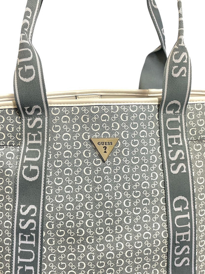 Bolsa Tote GUESS Monogram Azul – Elegancia diaria con gran capacidad