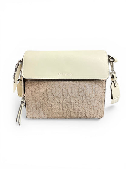 Crossbody Calvin Klein Monograma Beige